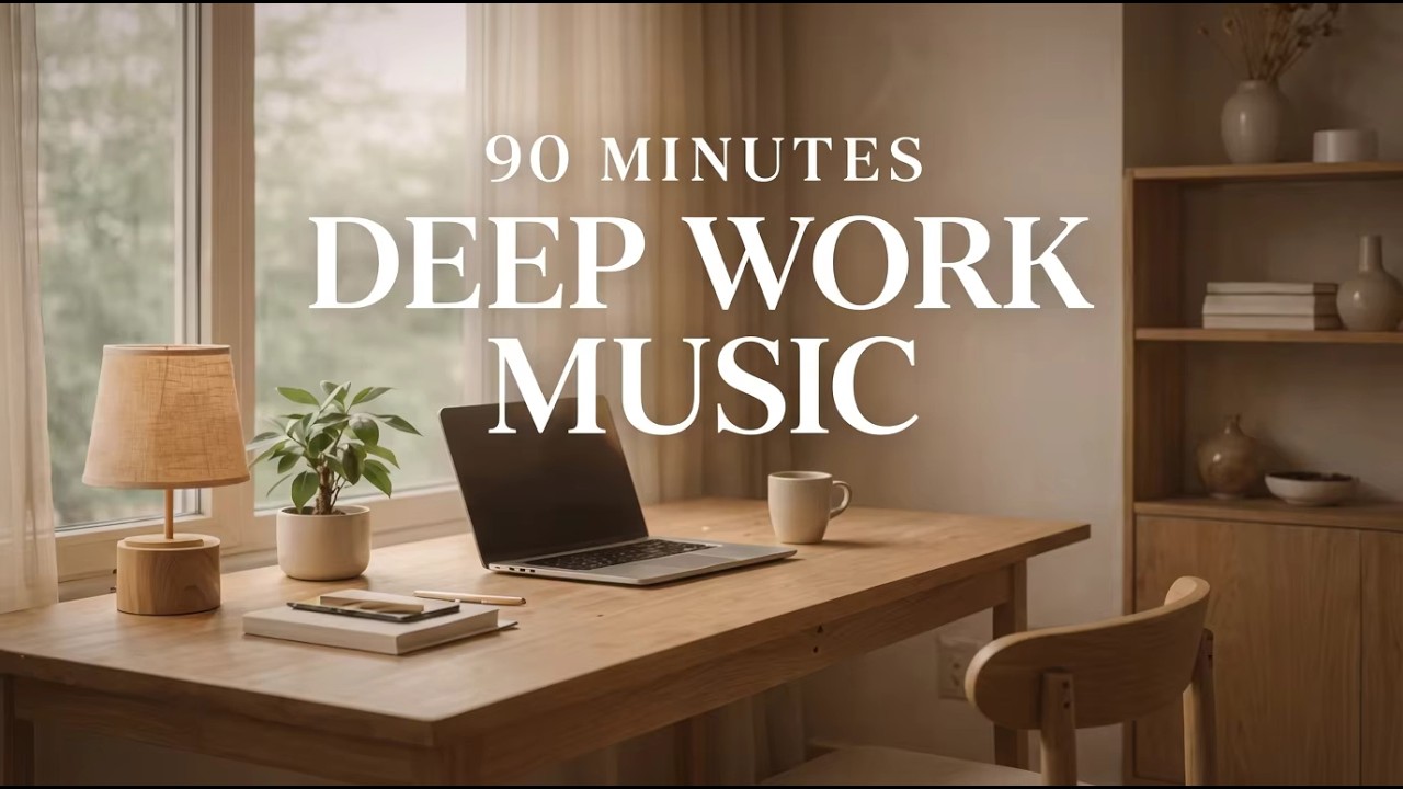 90 Minute Deep Work Music for Productivity