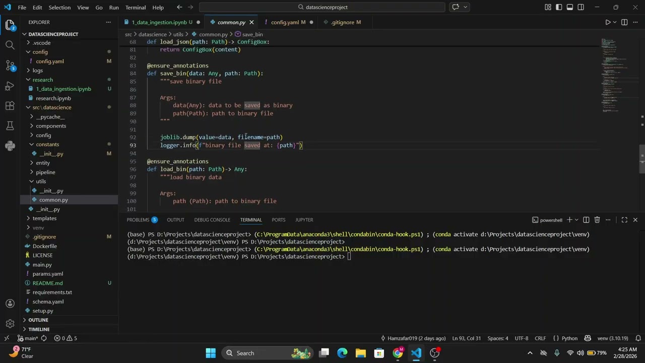MLOPS 35 End TO End DS Project Data Part 3 Data Ingestion 1