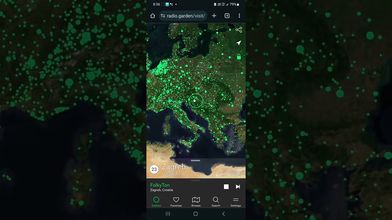Radio.garden | Croatia| by Rubiks Prime  #map #radiogarden