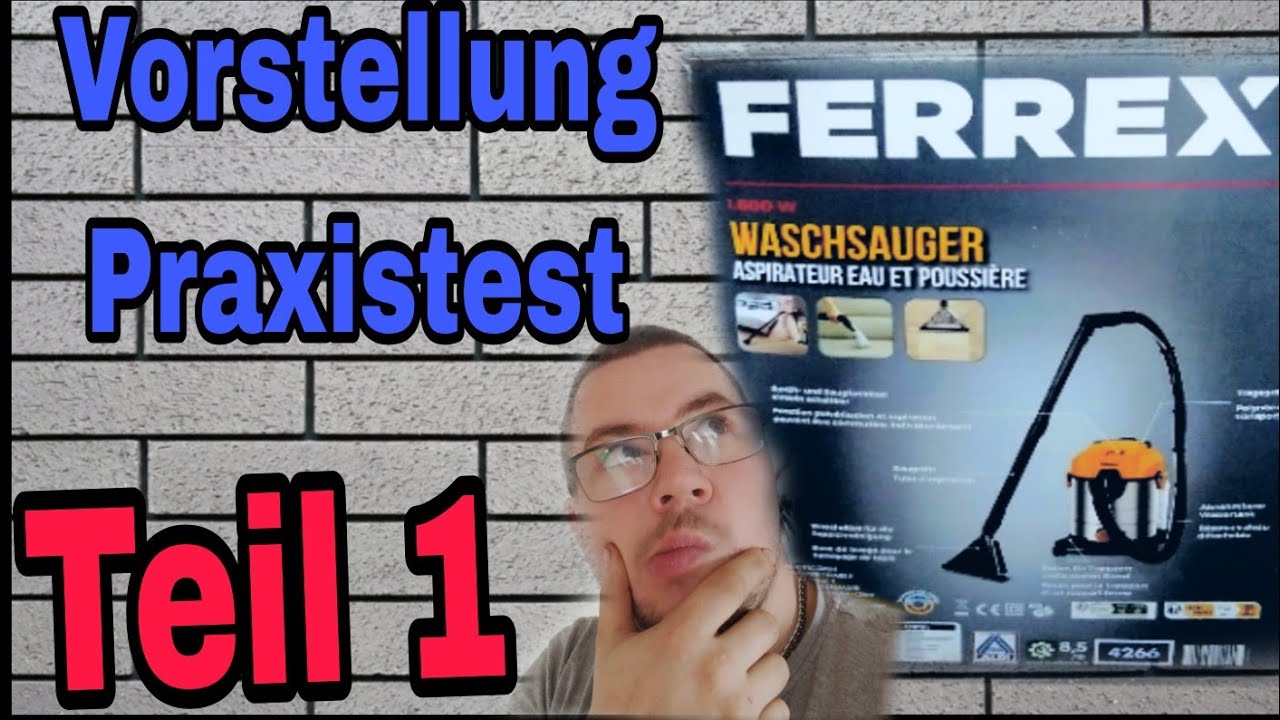 Aldis FERREX Waschsauger Unboxing + Test am Audi A3s Innenraum -  Teil 1