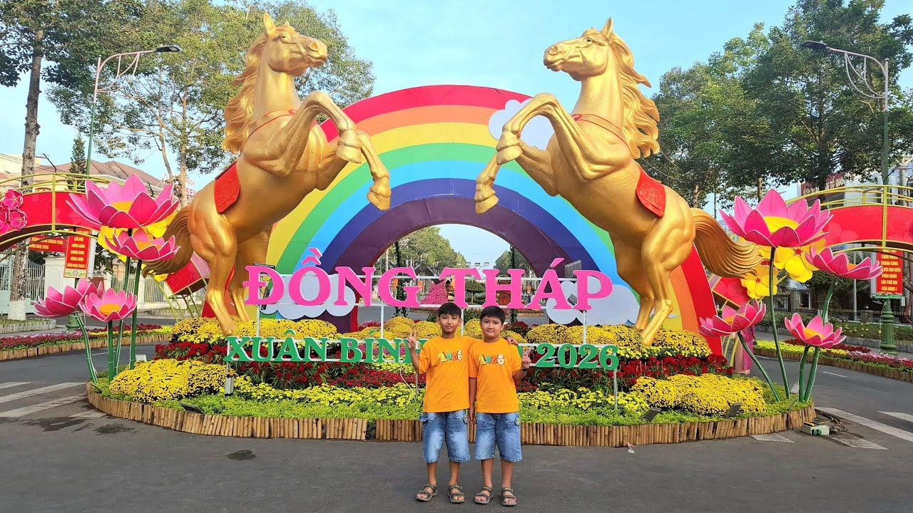 Tham quan đường hoa xuân Cao Lãnh năm 2026