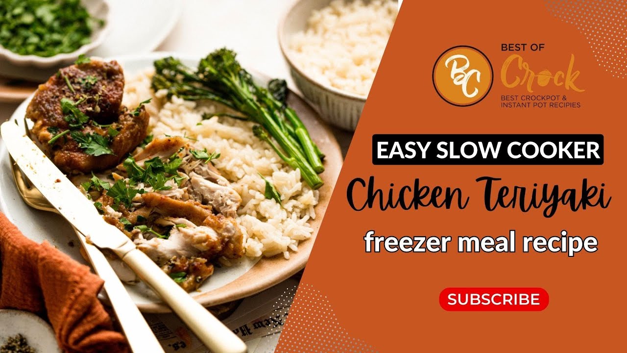 Easy Slow Cooker Chicken Teriyaki Freezer Meal Recipe