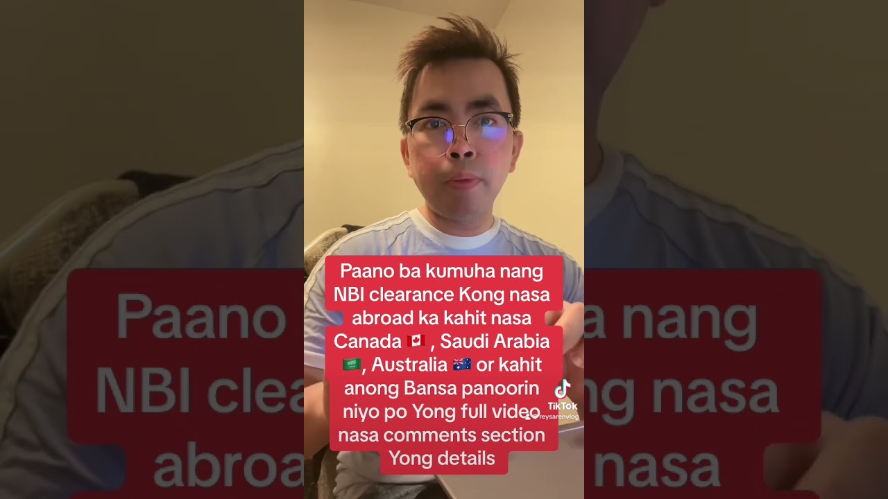 Paano ba kumuha nang NBI clearance kahit nasa abroad ka kahit nasa Canada,Australia,New Zealand