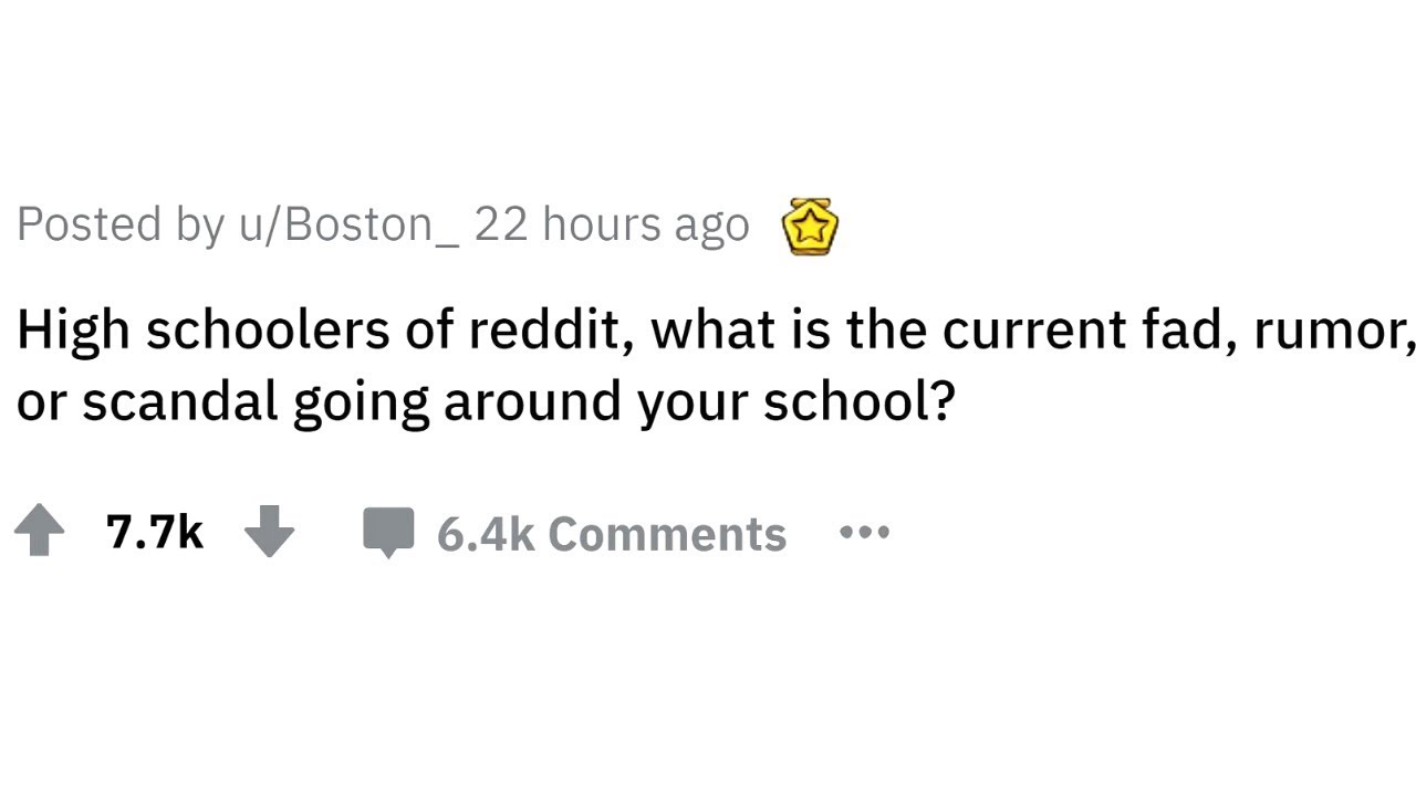 High Schoolers Share the Biggest Scandal / Rumor at Their School | Ask Reddit