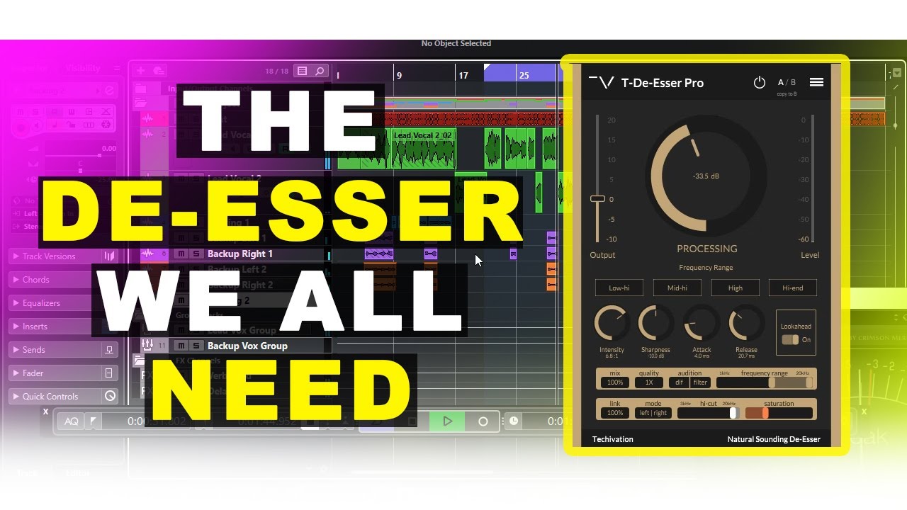 T -De-Esser Pro | Smooth Sounding De-Esser