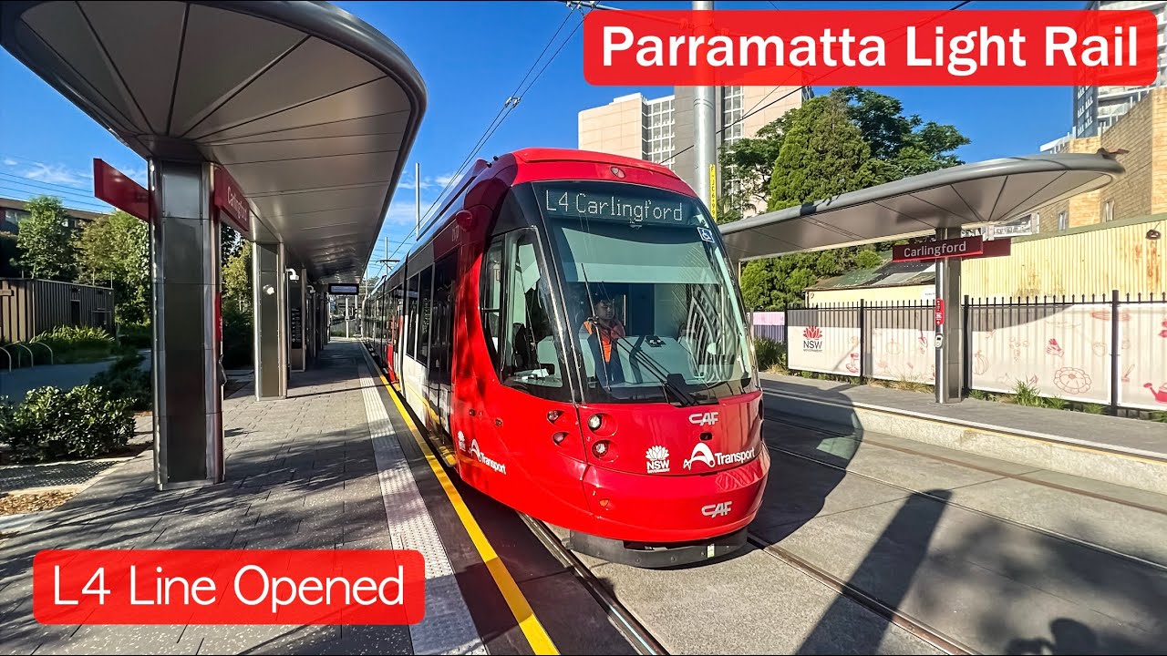 Transport for Sydney Vlog 917: Parramatta Light Rail L4 Line Opened