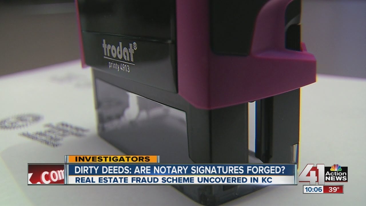 Dirty deeds: Are notary signatures fake?