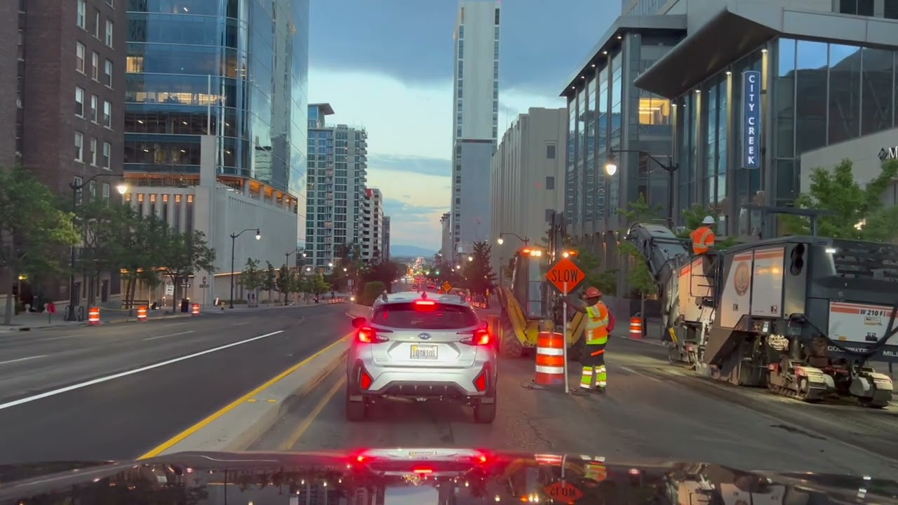 Evening Drive Through Downtown Salt Lake City | July 9, 2025