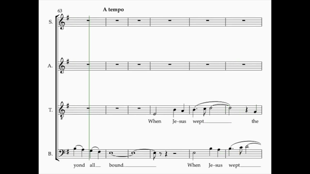 When Jesus Wept ALTO - Gwyneth Walker