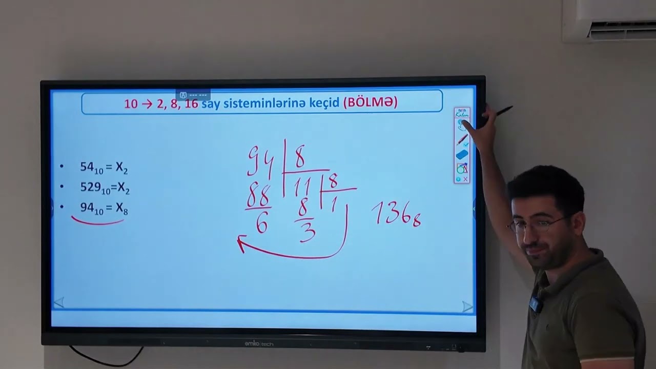 10-luq say sistemindən digərlərinə keçid (Abituriyent informatika dərsləri)