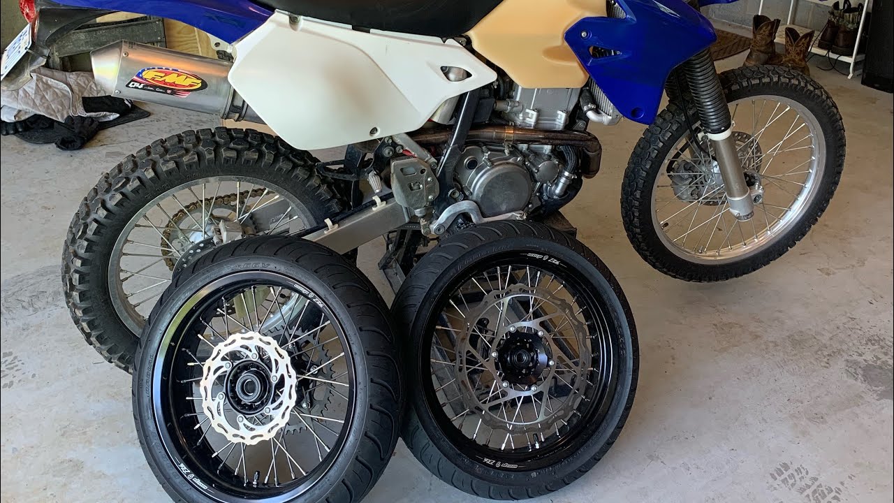 SUZUKI DRZ400S supermoto conversion build series PART 2: WARP 9 ELITE Wheel Install