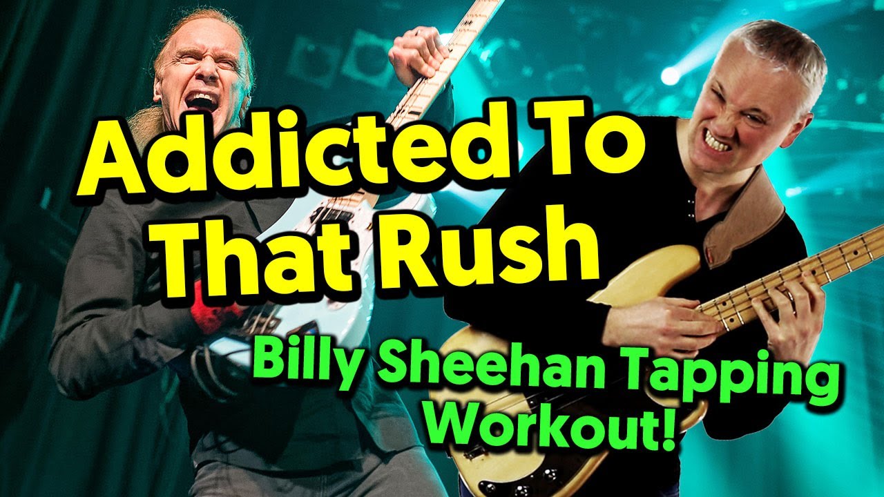 Addicted To That Rush - Billy Sheehan Tapping Workout!! (tabs & tutorial)
