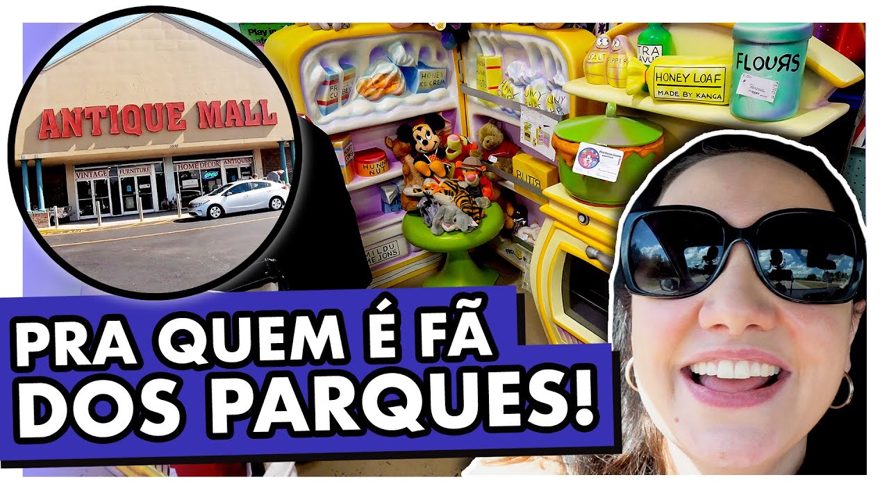 LAKELAND ANTIQUE MALL: LOJA SUPER DIFERENTE DE PRODUTOS EXCLUSIVOS DA DISNEY!