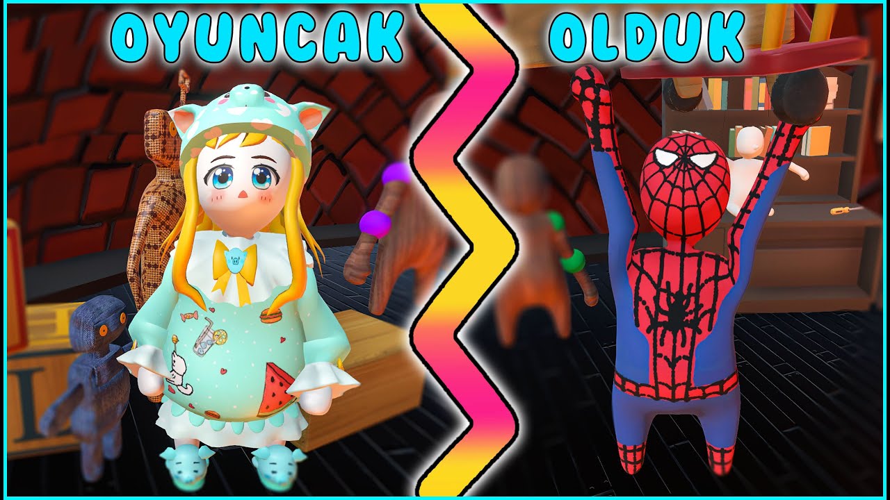 MİNİK OYUNCAK OLDUK 😍 OYUNCAK DÜNYASI HARİTASI ! 😱| Human  Fall Flat