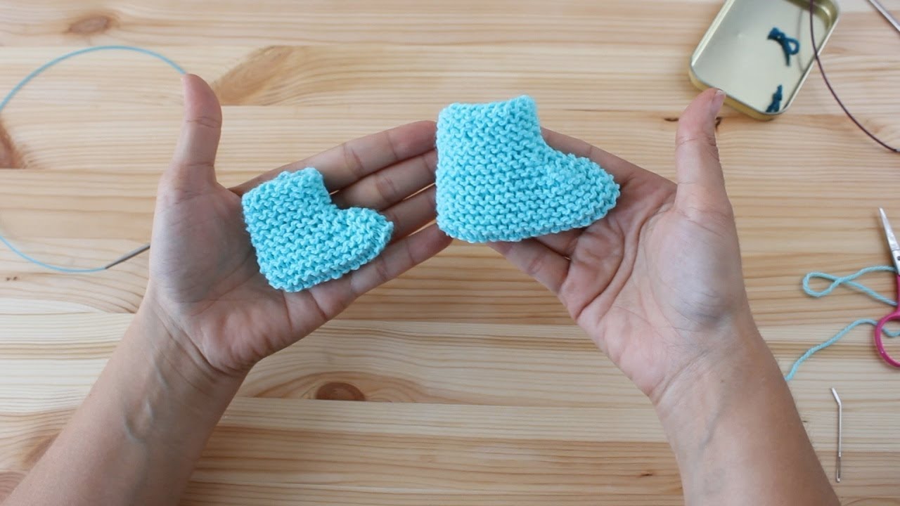 Video tutorial botinhas bebé XXS (para bebés prematuros)