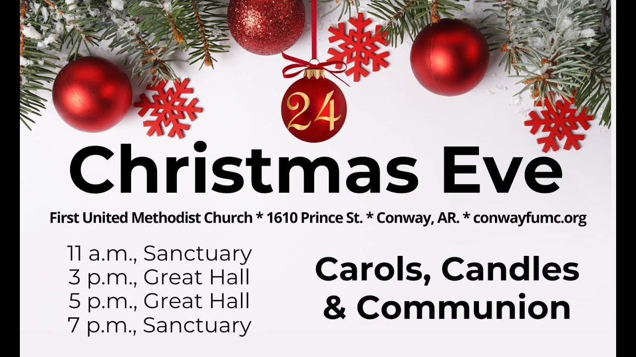 Christmas Eve Candles, Carols and Communion -- 7 p.m., Sanctuary