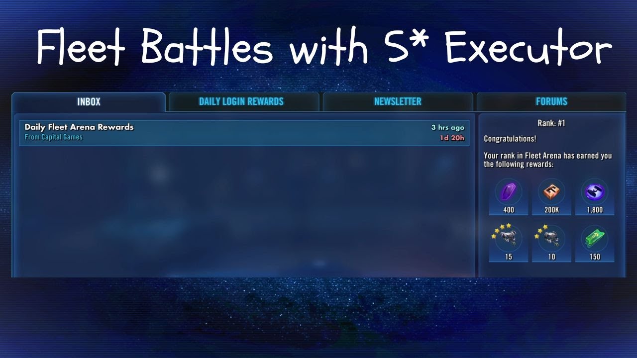 How we managed to get no1 in fleet arena with 5 star executor and home one