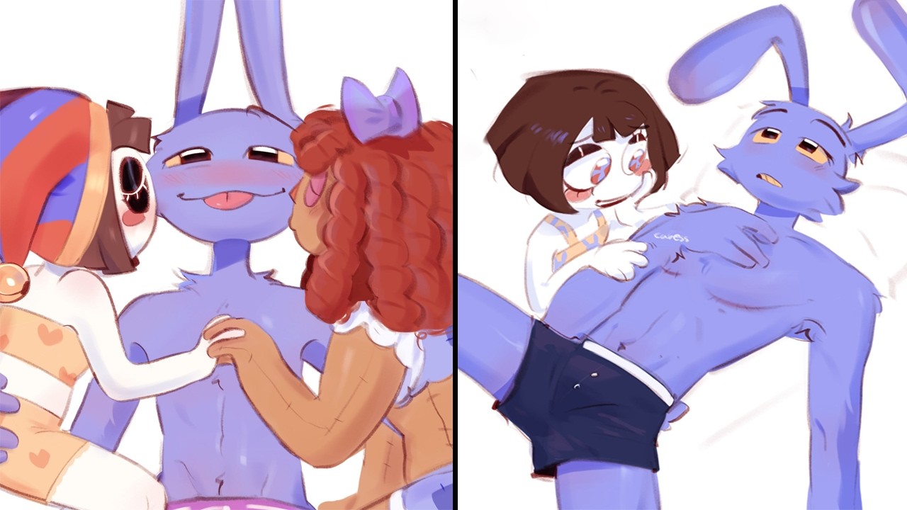 Jax x Pomni Glimpse into Jax's Life l Circus Comic | TADC
