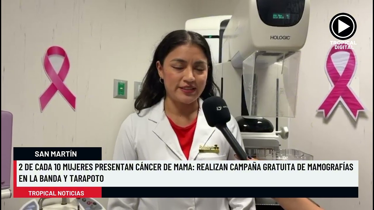 2 de cada 10 mujeres presentan cáncer de mama: realizan campaña gratuita de mamografías en Tarapoto
