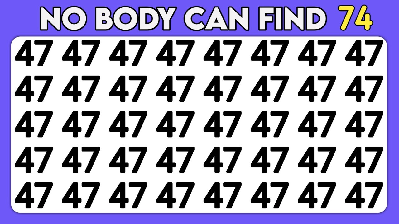 Odd One Out Challenge | Test your Observation Skills Ability | Number and Letter Focus Edition.