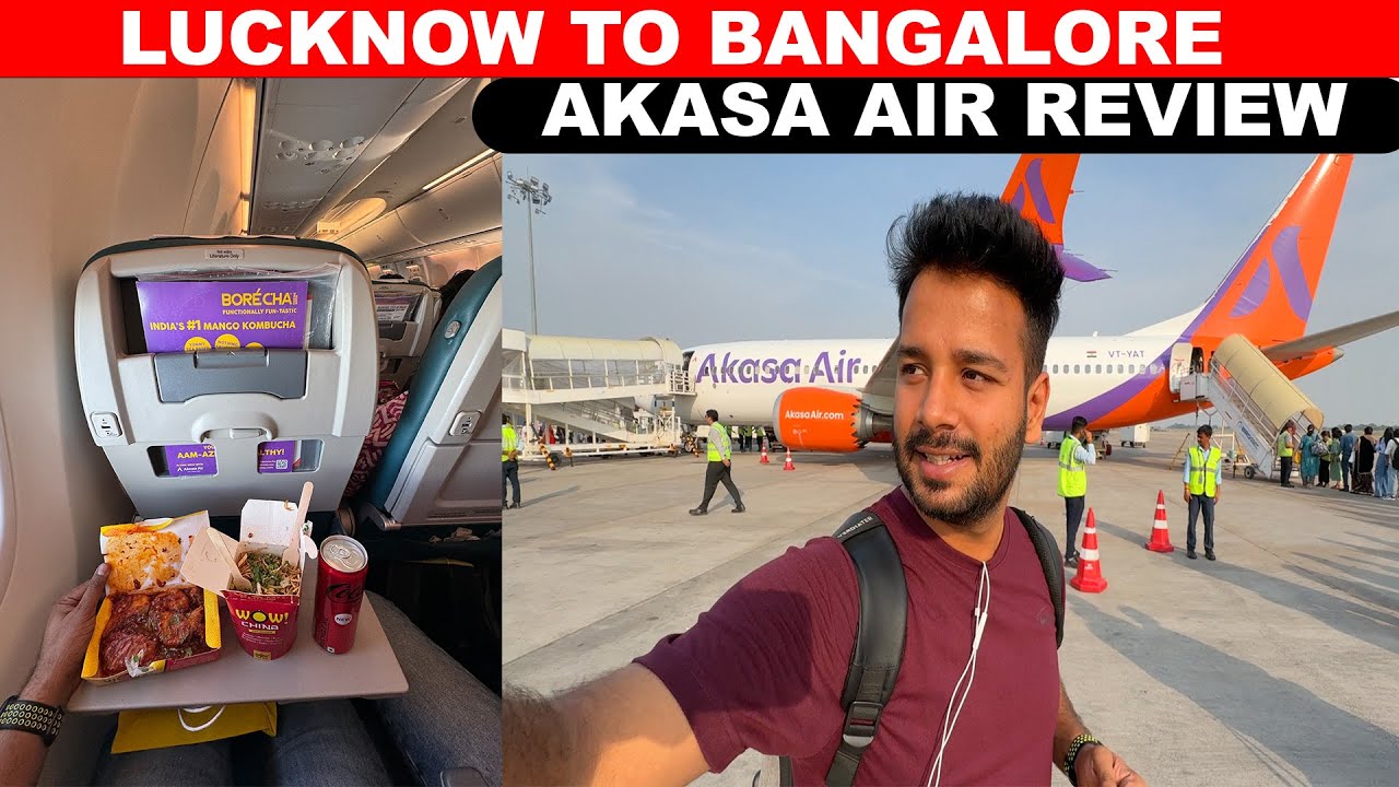 Lucknow to Bangalore Akasa air Experience Before Diwali flight Journey