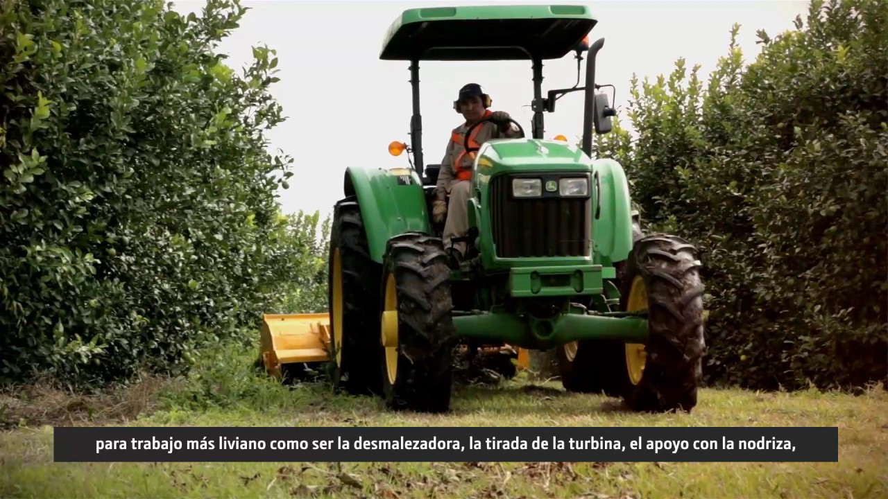 Tractores John Deere  Serie 5E - Testimonio  - Producción de frutales.