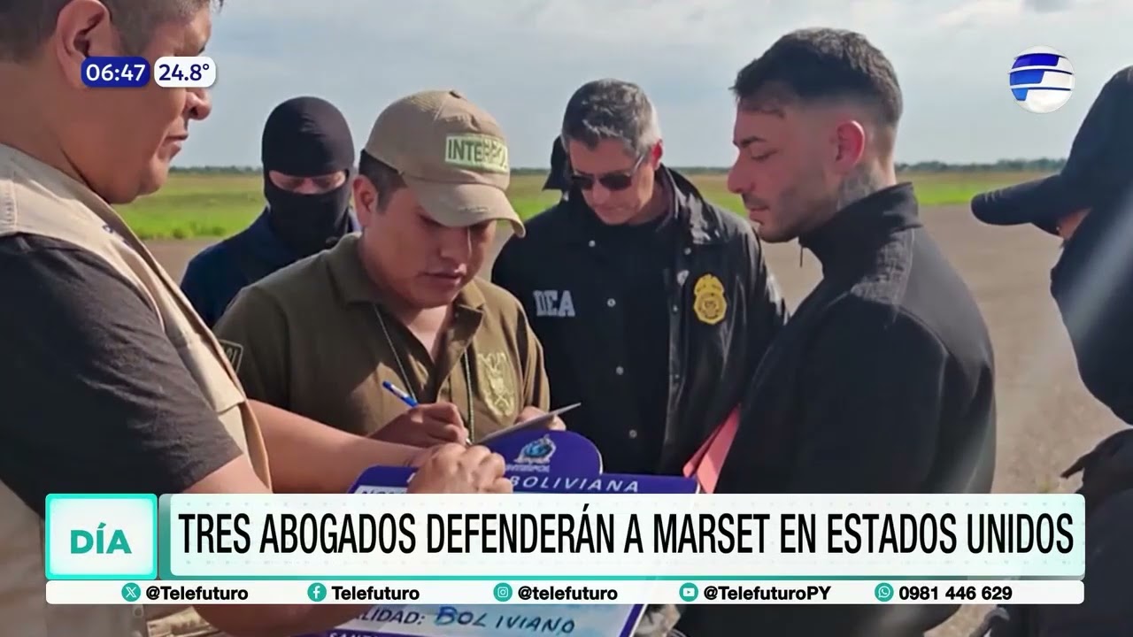 Tres abogados defenderán a Marset en Estados Unidos