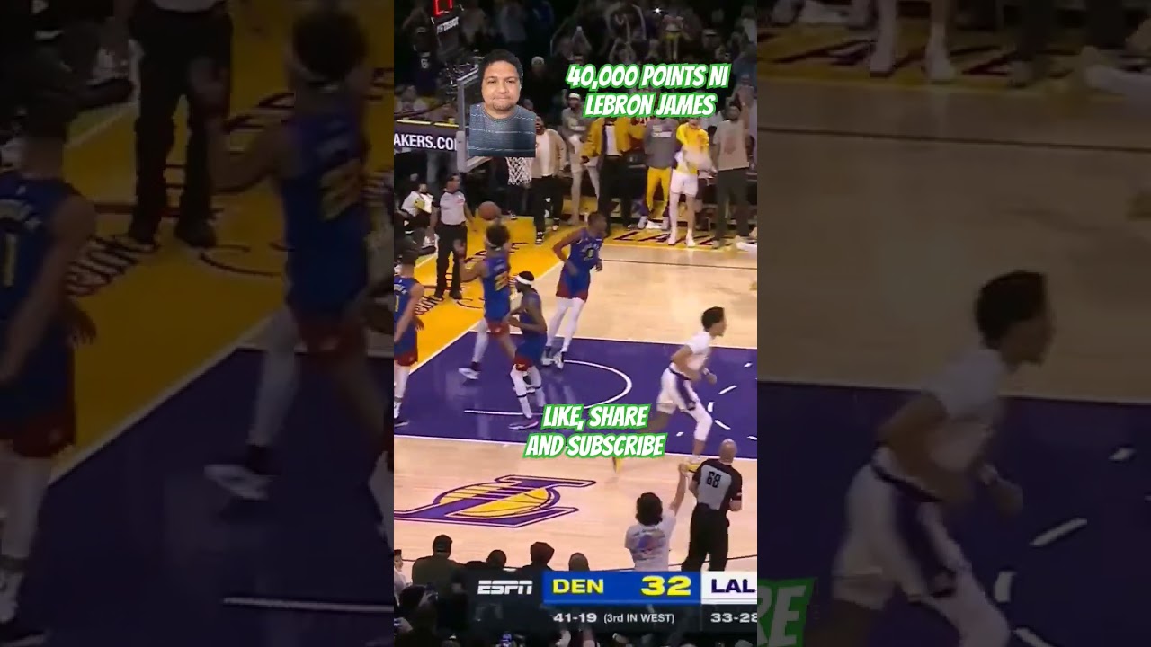 Lebron James 40,000 Career points #Lebron #James #goat #nba #lakers #basketball #2k24 #LBJ