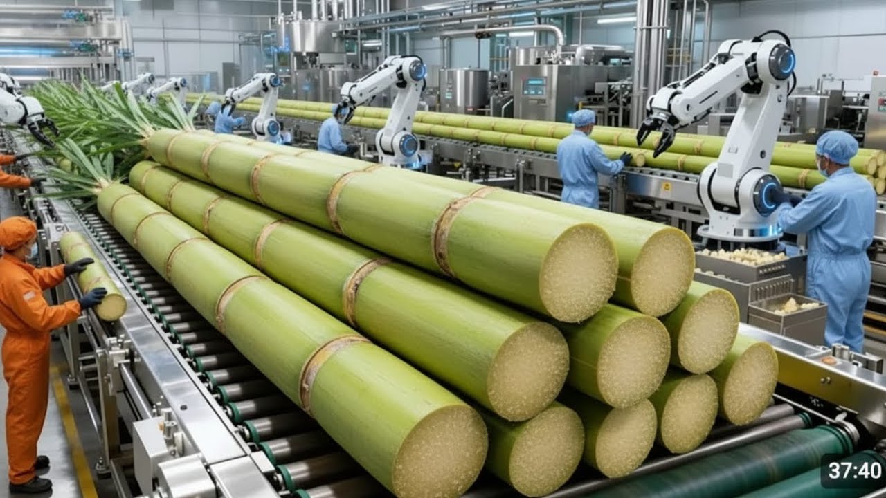 Sugar Cane Full Process Inside Factory | From Cane to Sugar 🤯