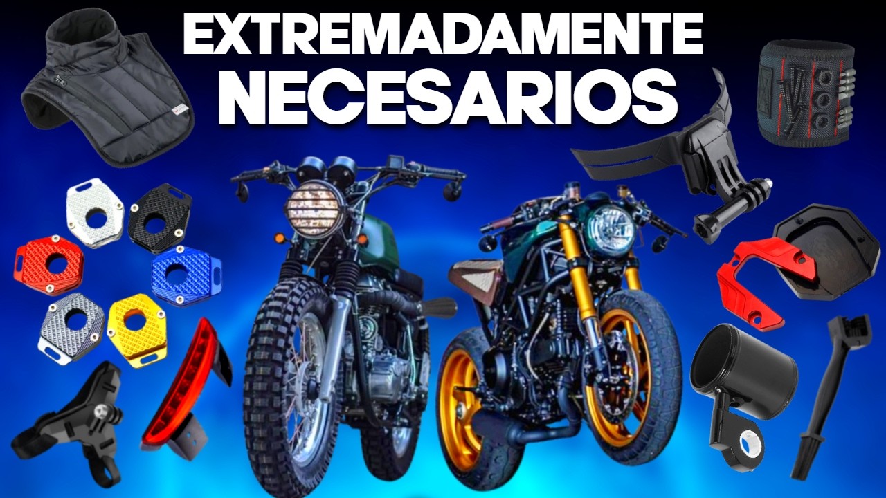 😱 10 Accesorios para MOTOS que NO SABIAS que Necesitabas! (te URGE tenerlos)