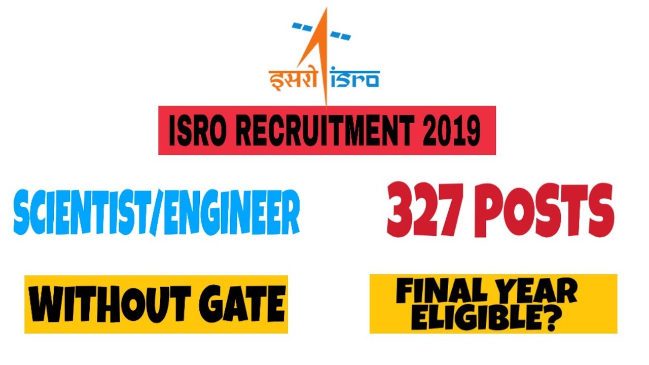 ISRO Recruitment for 327 SCIENTIST/ENGINEER | WITHOUT GATE | Step by step form fill up