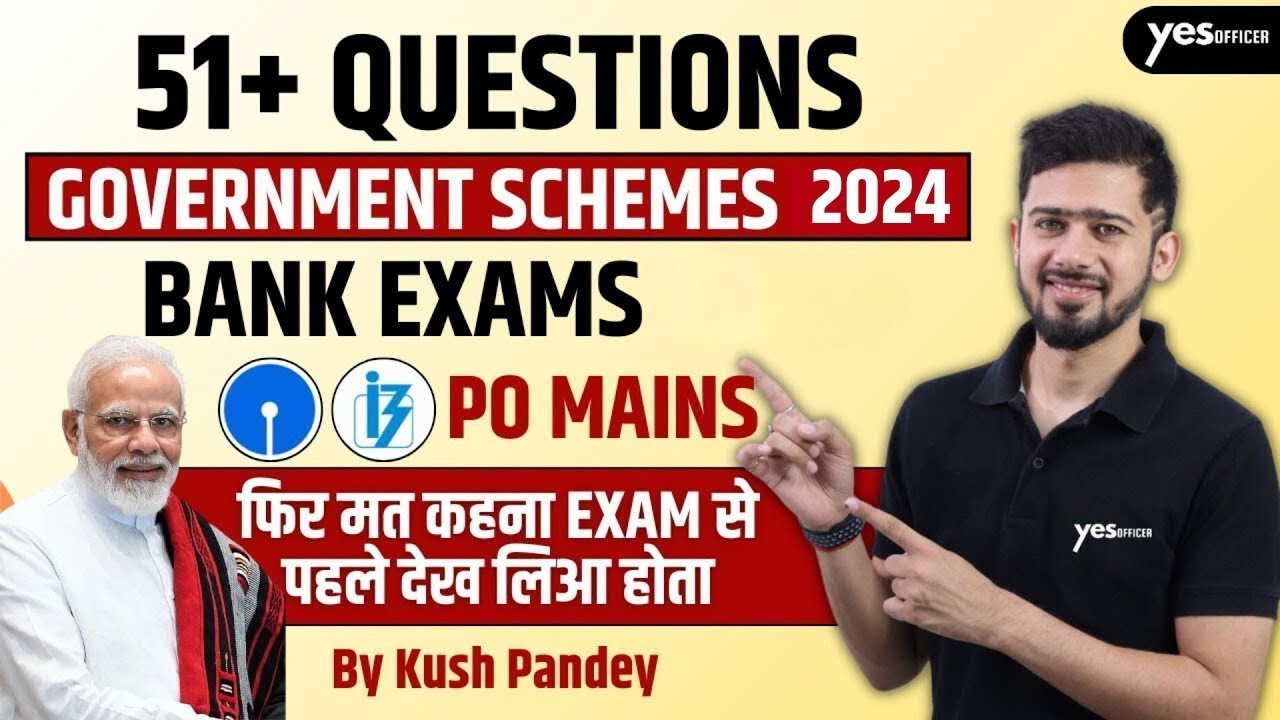 Govt Schemes 2024 Marathon | 51+ MCQs & Most Important Topics from the Last 4 Months | Kush Pandey