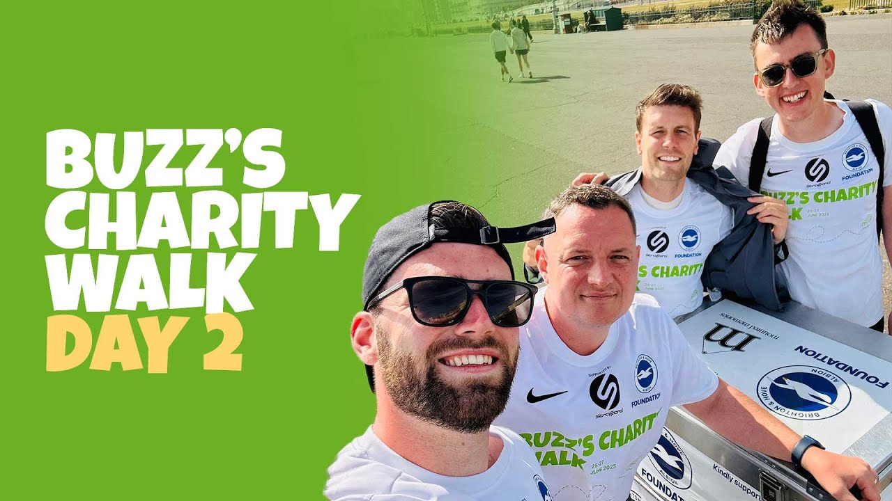 Buzz's Charity Walk | DAY 2 | Hurzeler And Steele Show Their Support