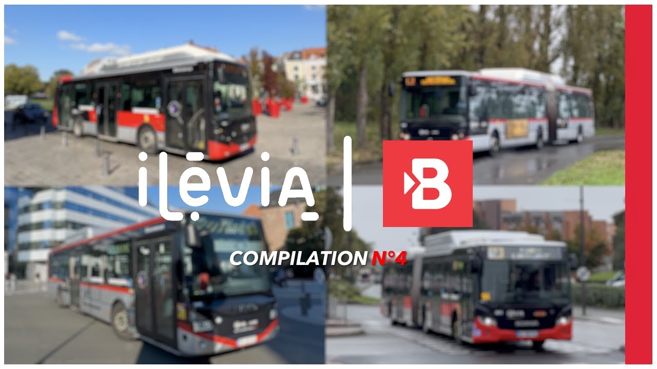 🇫🇷 ⸱ [4K | Ilévia] Compilation - Le Réseau de Bus Ilévia (Lille) - Partie nº4