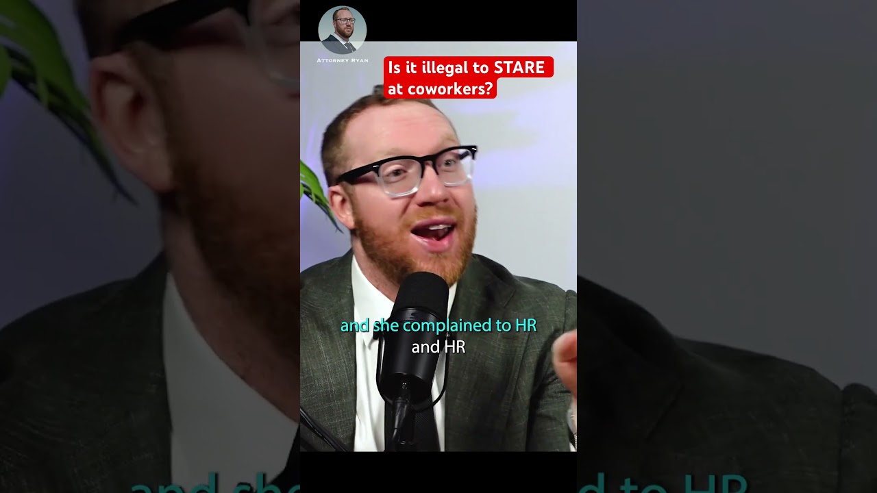 Is it illegal to STARE at your coworkers?