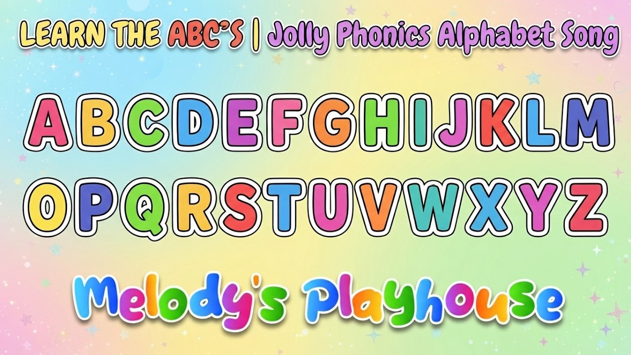 Learn the ABC's | Jolly Phonics Alphabet Song | Melody's Playhouse 