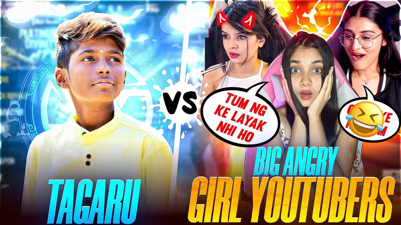 CUTE GIRL YOUTUBER👩&zwj;🦳  CHALLENGE ME  1 VS 4 IN LIVE😲 @NonstopGaming_