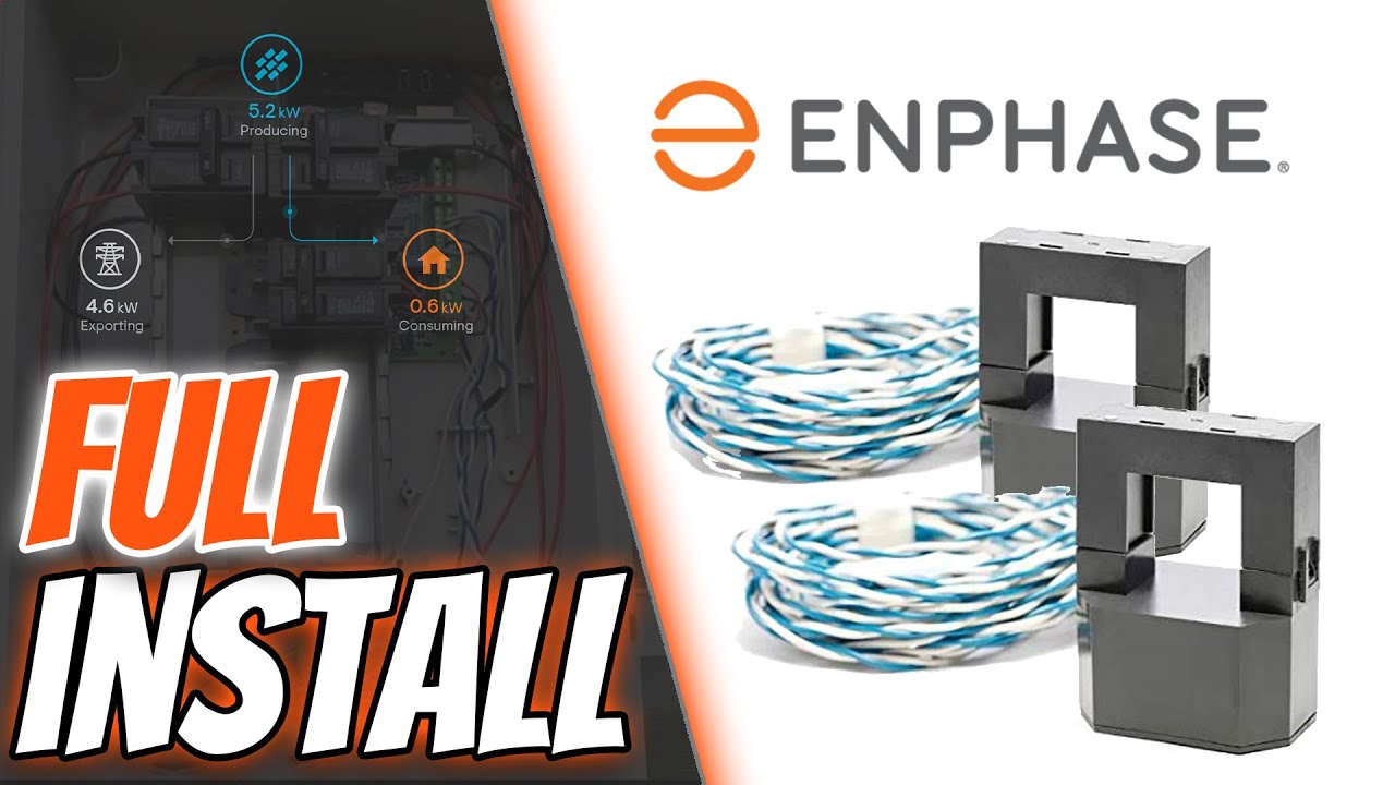 How to install consumption monitoring CT on an Enphase solar system
