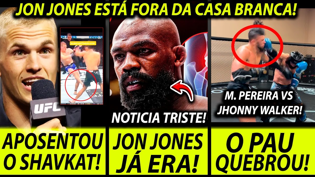 FIM DO SONHO!🚨 JON JONES ESTÁ FORA DO UFC! IAN GARRY APOSENTA RAKHMONOV! JEAN SILVA X RUFFY!