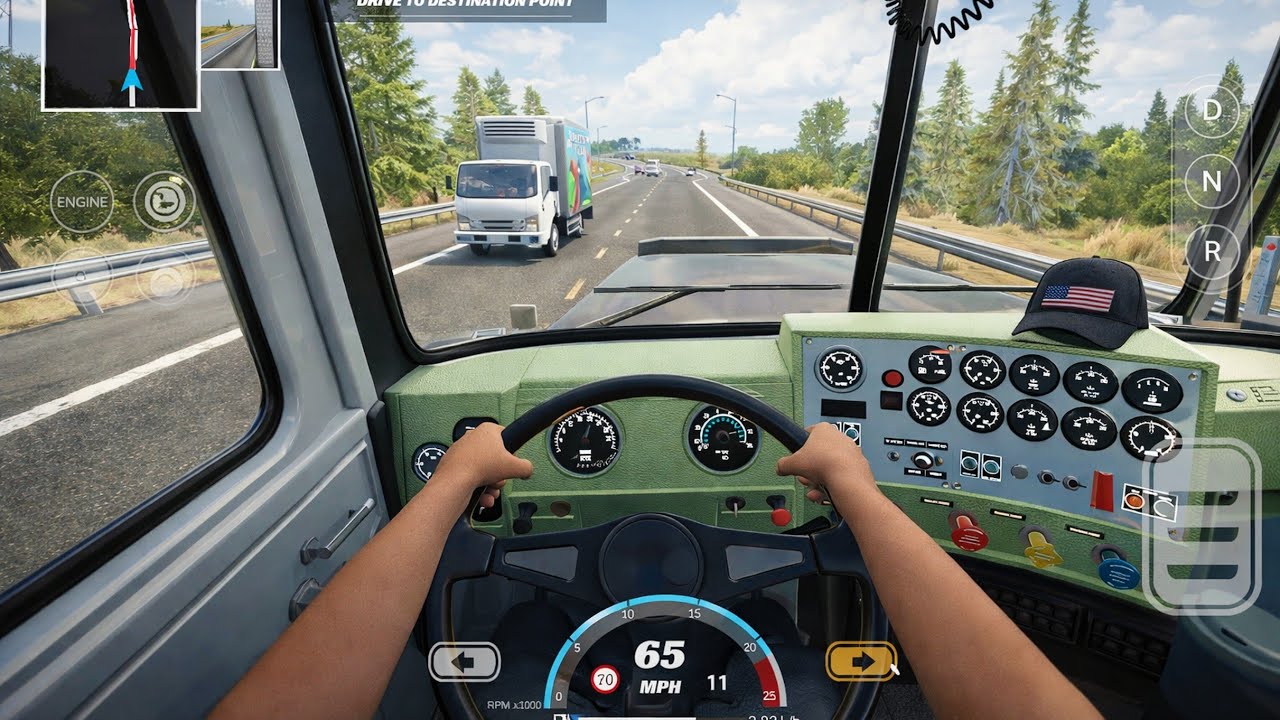 🚚Truck Simulator Pro 3✅old Mack 🛣 Making a delivery feom Great Falls to Casper  ULTRA Graphics