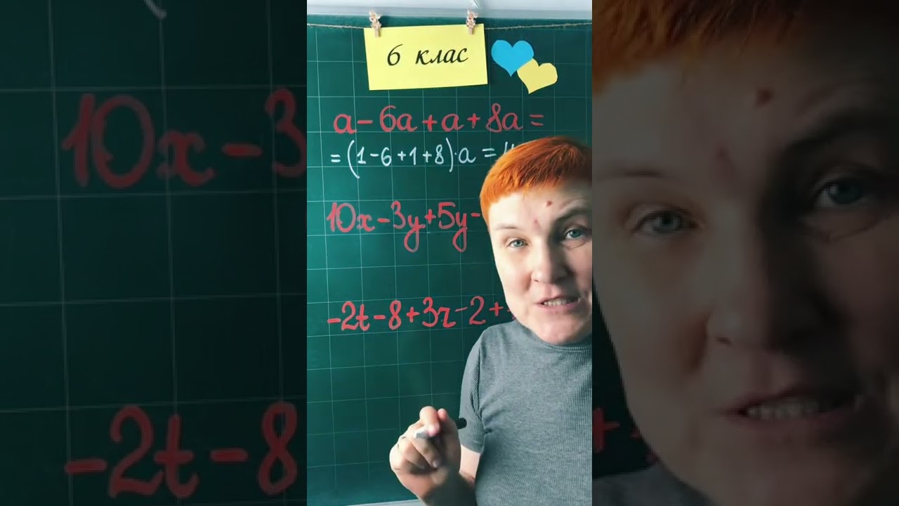 Зведення подібних доданків #6клас
