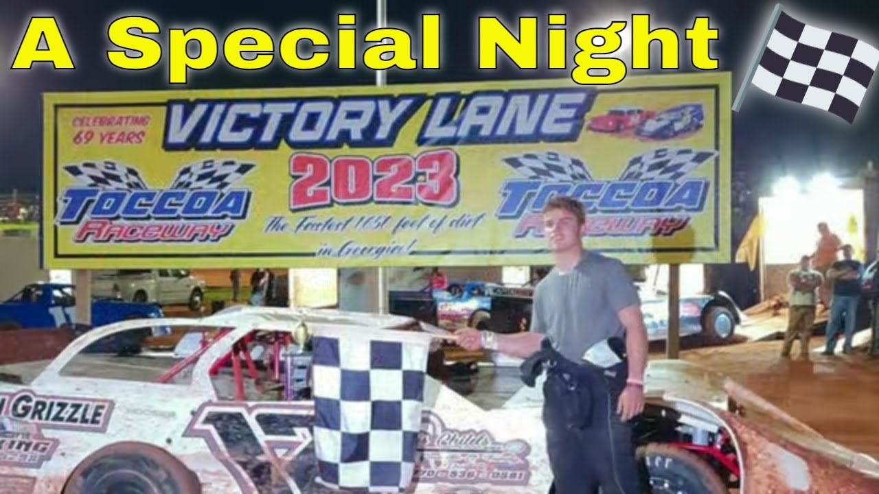 Winning My First Race In A 602 Late Model At Toccoa Raceway On 4-29-2023