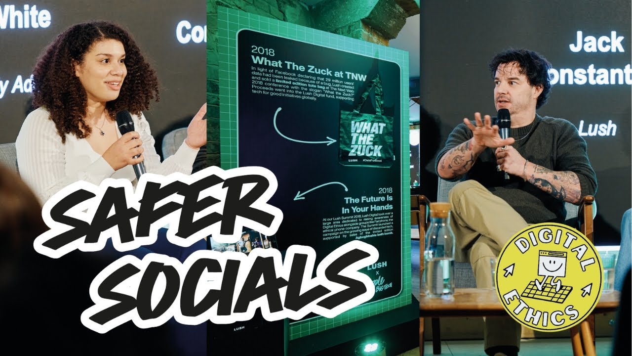 Саммит «Безопасное общение», организованный компаниями Lush и People vs. Big Tech.