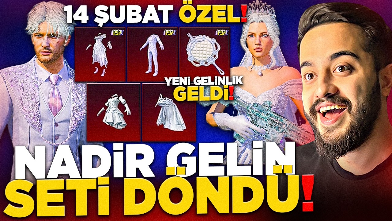 OHA! NADİR GELİN SETİ ve YENİ PDP GELİN SETİ 14 ŞUBAT ÖZEL GELDİ! PUBG Mobile