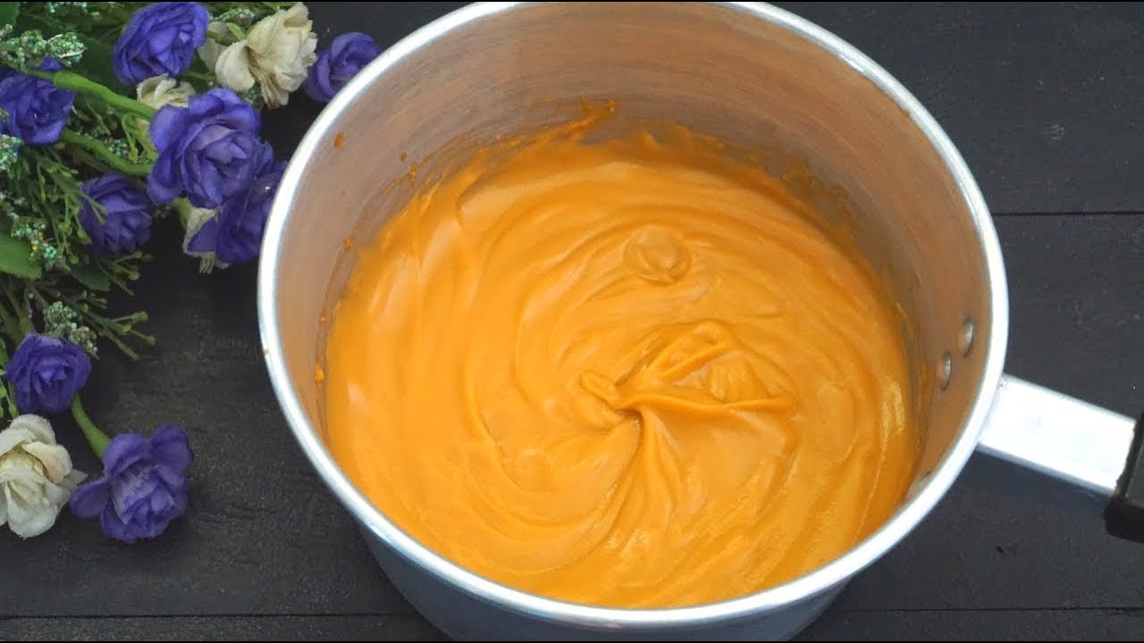 Dessert |Thai tea custard cream สังขยาชาไทย