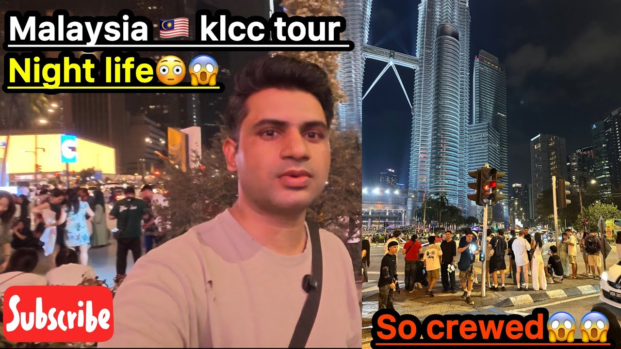 Kuala Lumpur KLCC Night Life 🇲🇾 | Petronas Twin Towers Night Walk Vlog #malaysiatravel 