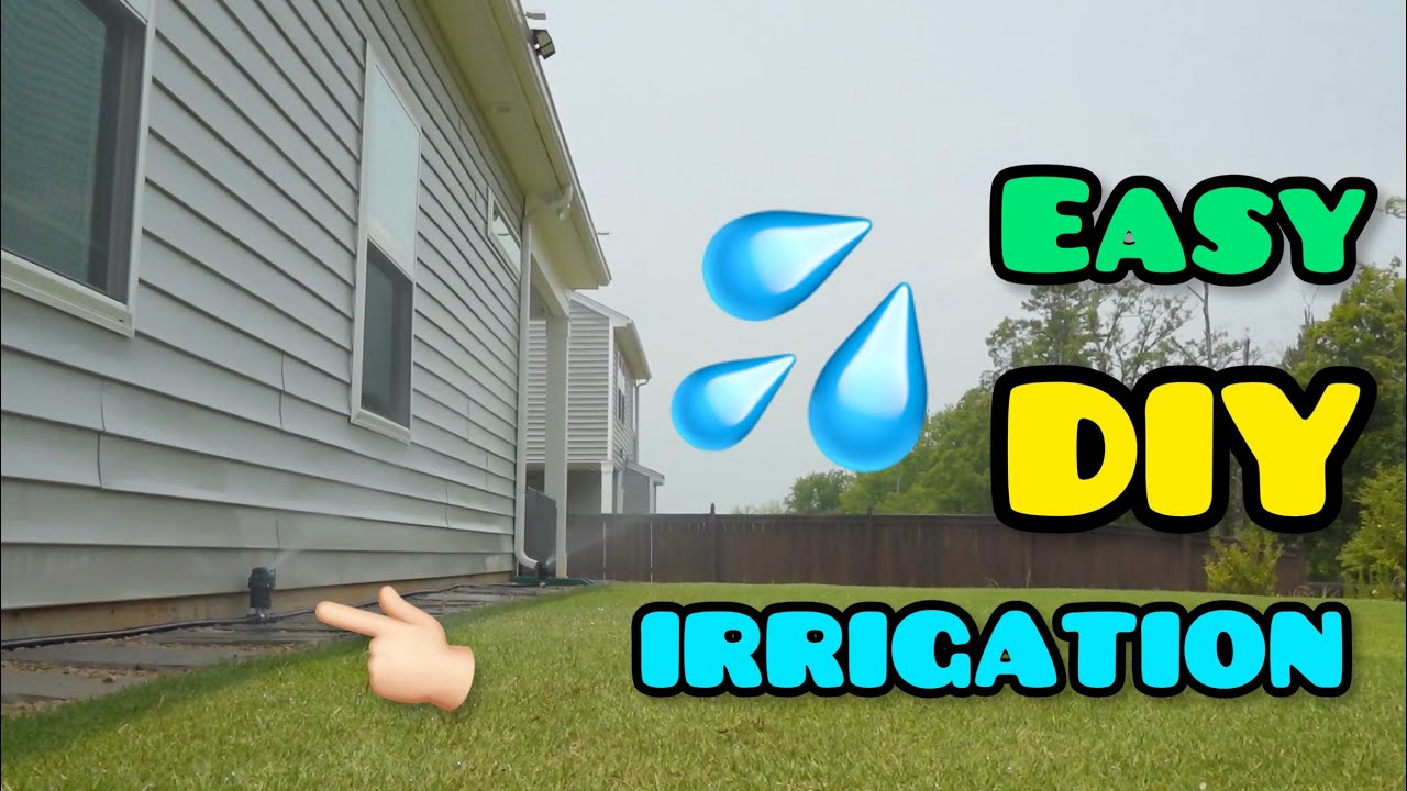 Easy DIY Above Ground Irrigation // Road to Golf Course Lawn