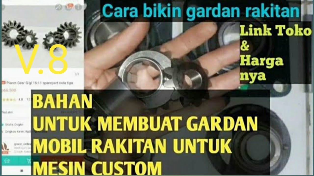 BAHAN UNTUK MERAKIT GARDAN GO-KART, MINI JEEP,BUGGY  MINI , GO-KART DIFFERENTIAL ASSEMBLY