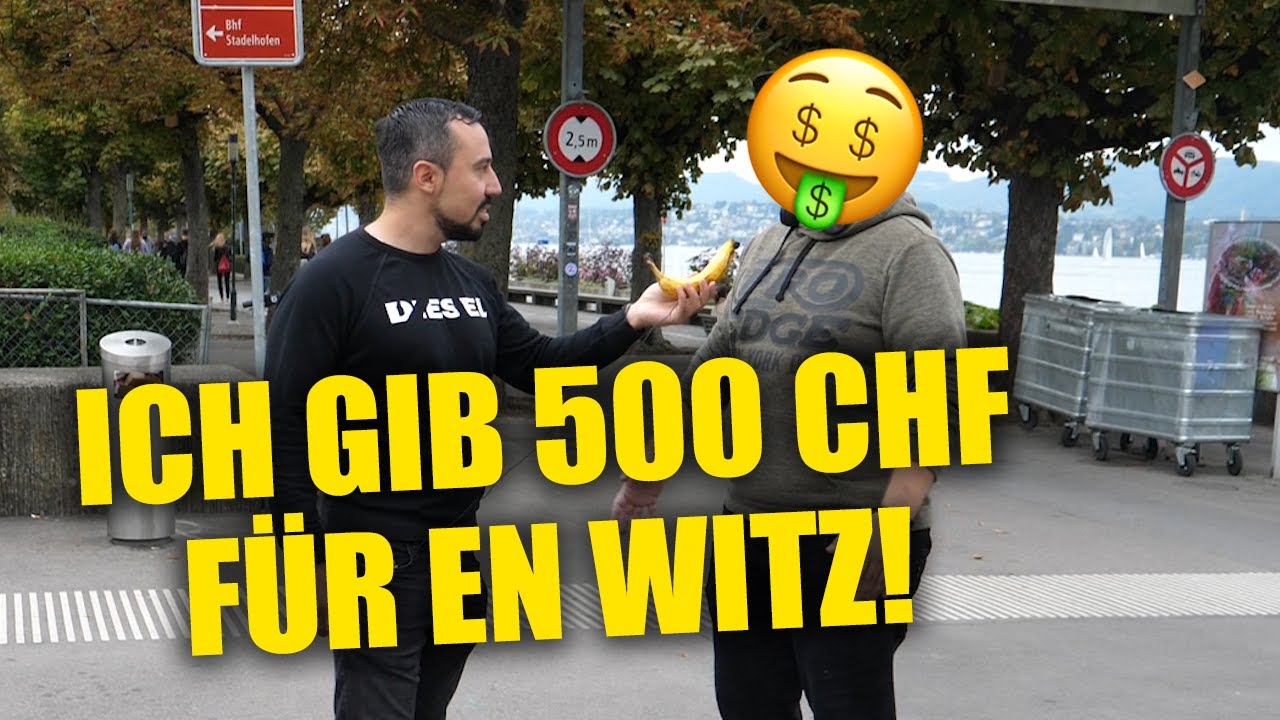 500 Franke für de beste Witz💰 (Züri)