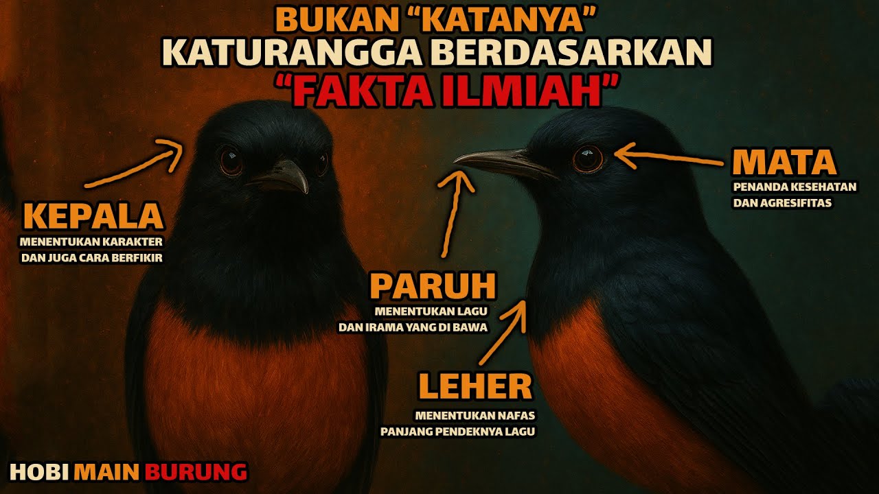 Tonton Biar Nggak Salah Pilih Gacoan! Makna Paruh, Kepala , leher & Mata Murai